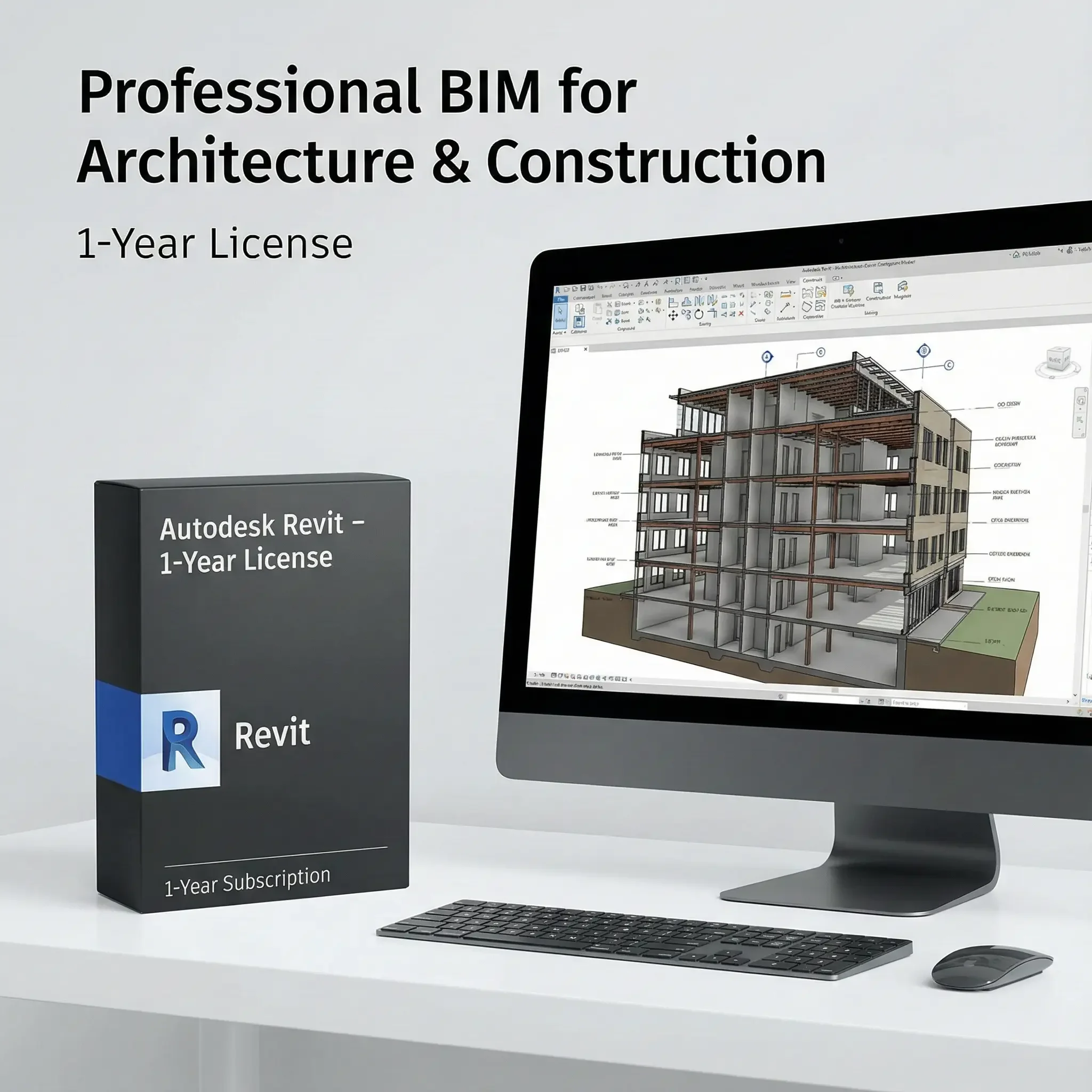 Abonnement Autodesk Revit 1 an – Toutes fonctionnalités